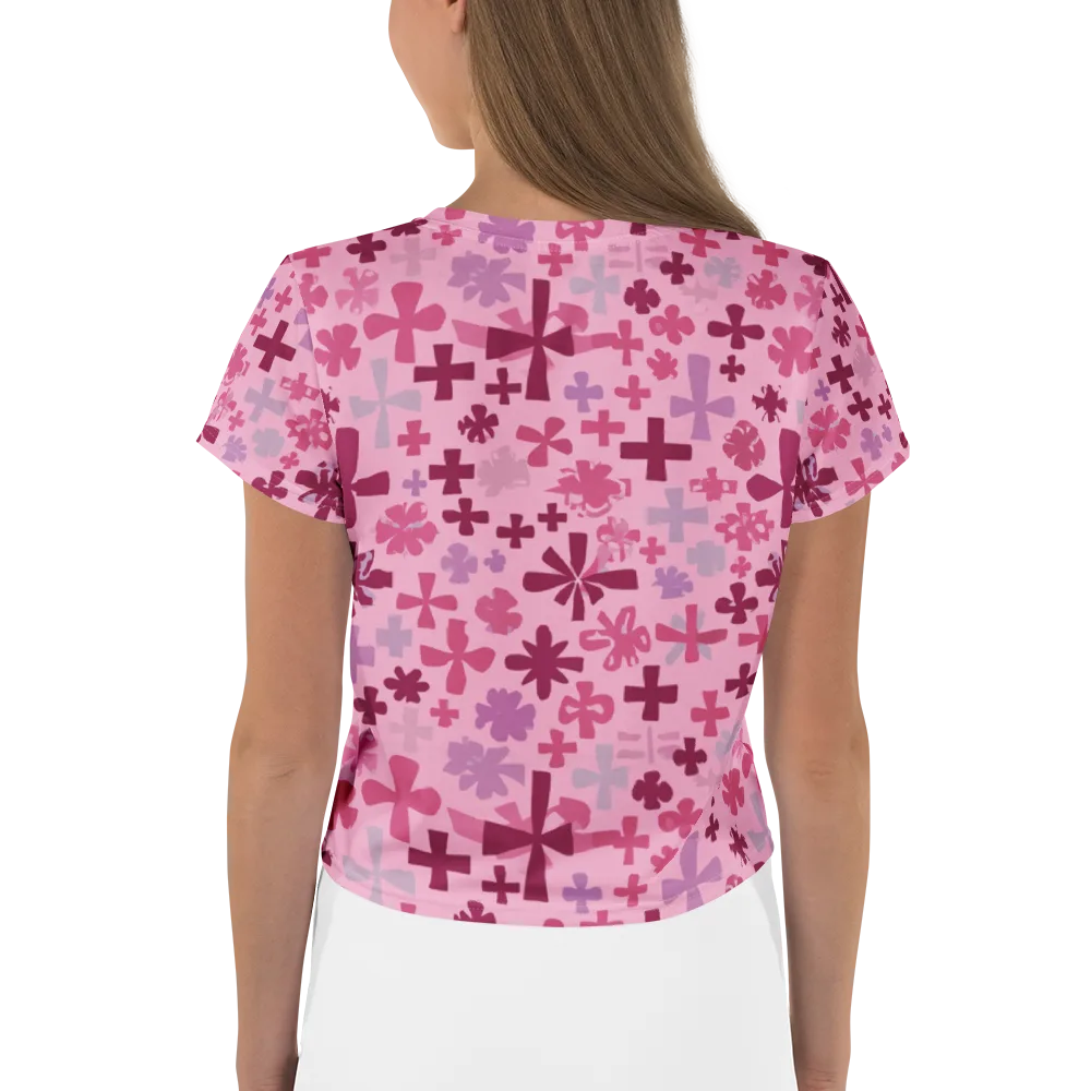 Petal Algebra on Crop Tee — Back