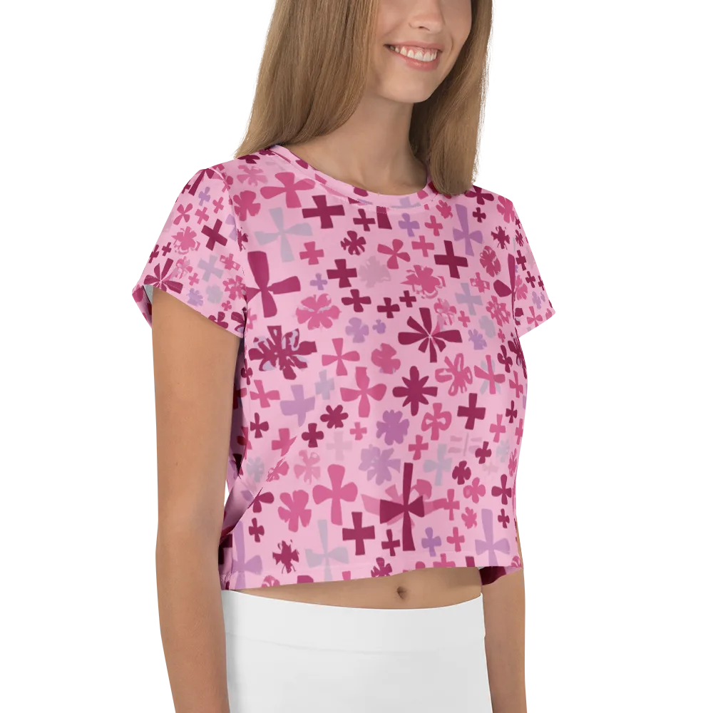 Petal Algebra on Crop Tee — Right