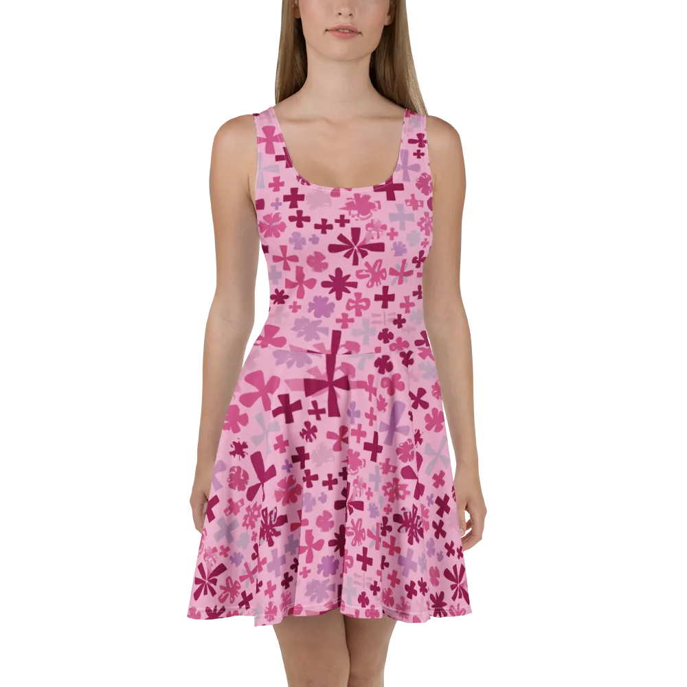 Petal Algebra on Skater Dress — Front