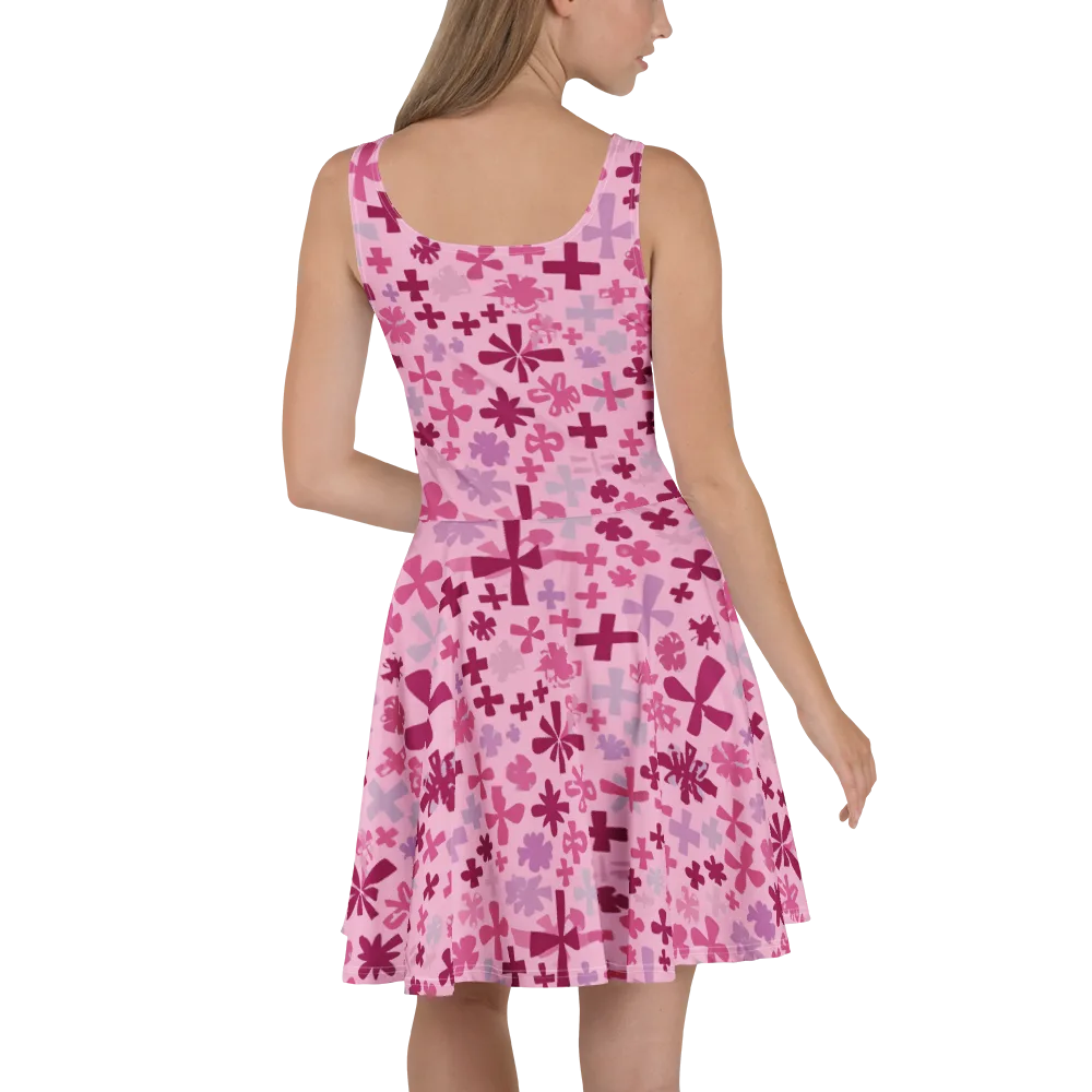 Petal Algebra on Skater Dress — Back