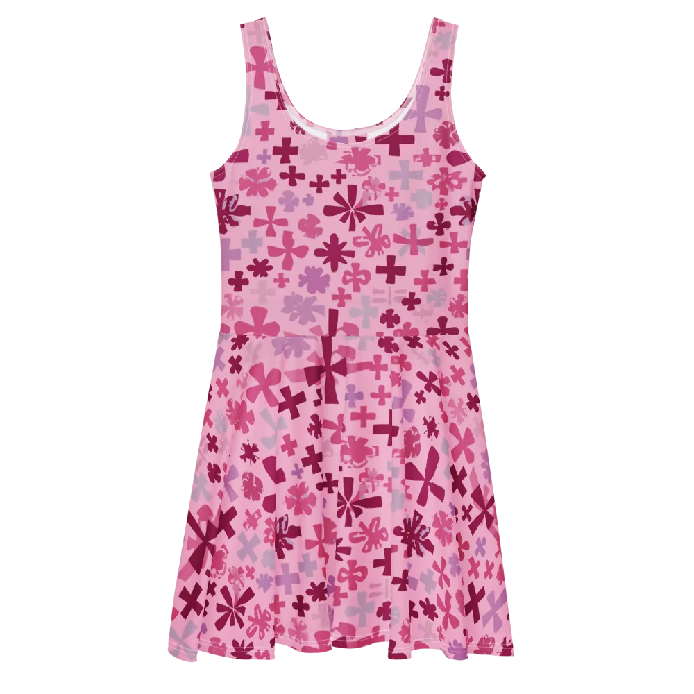 Petal Algebra on Skater Dress — Front