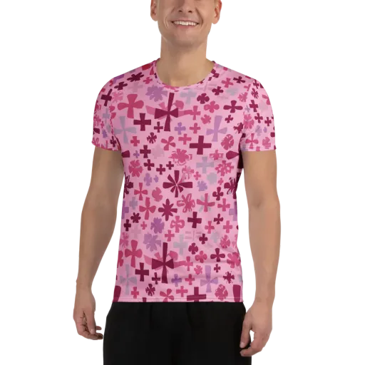 Petal Algebra on a Men's Athletic T-Shirt