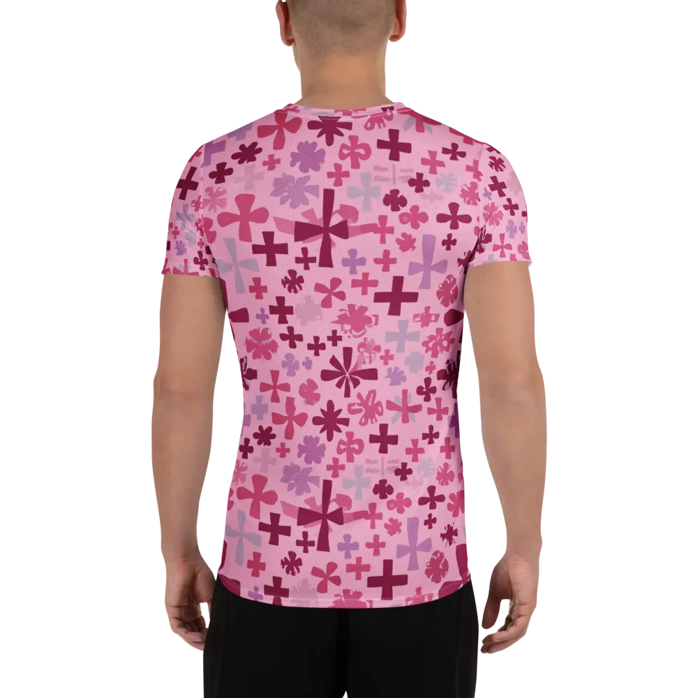 Petal Algebra on Men's Athletic T-Shirt — Back