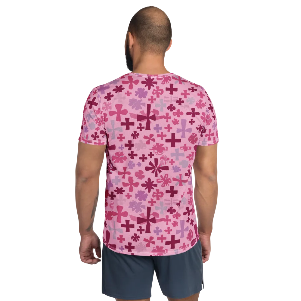 Petal Algebra on Men's Athletic T-Shirt — Back