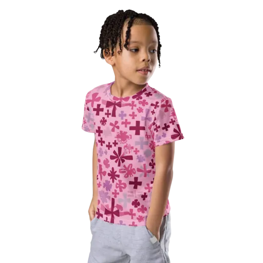 Petal Algebra on a Kids Crew Neck T-Shirt