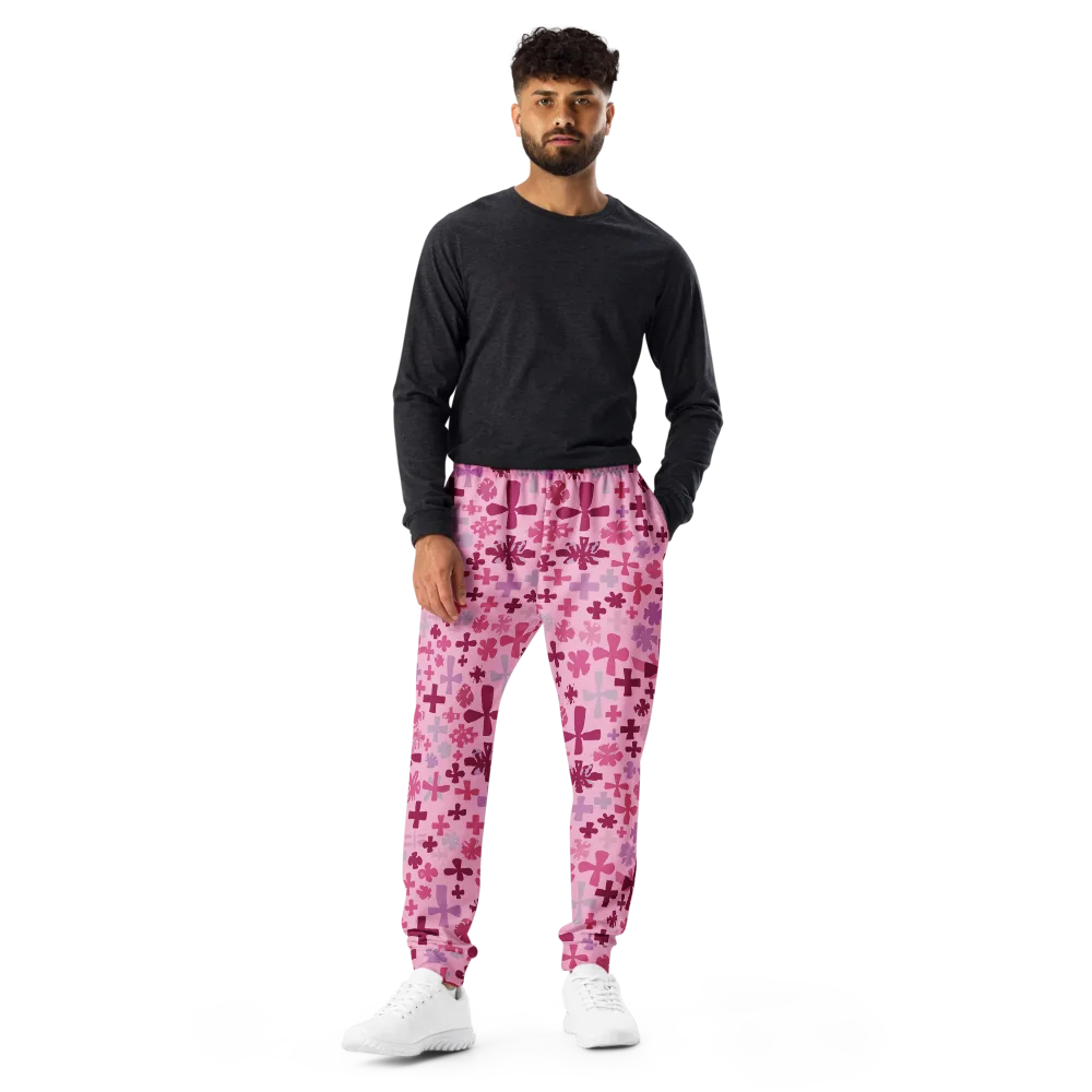 Petal Algebra on Men's Joggers — Front