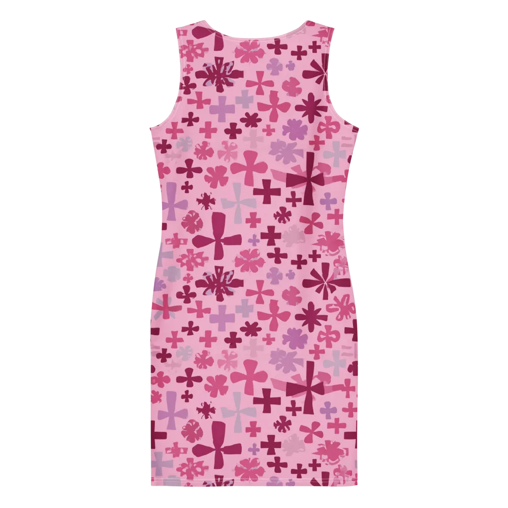 Petal Algebra on Bodycon Dress — Back
