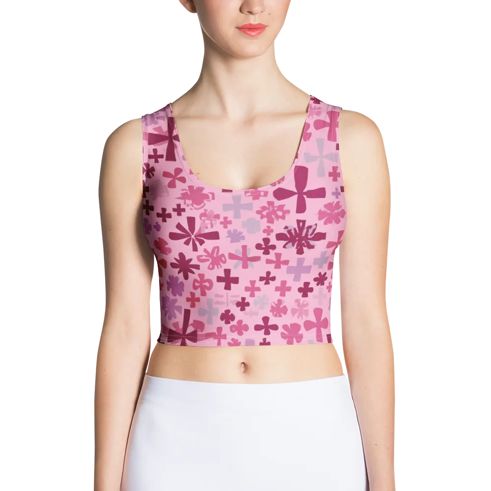 Petal Algebra on Crop Top — Front