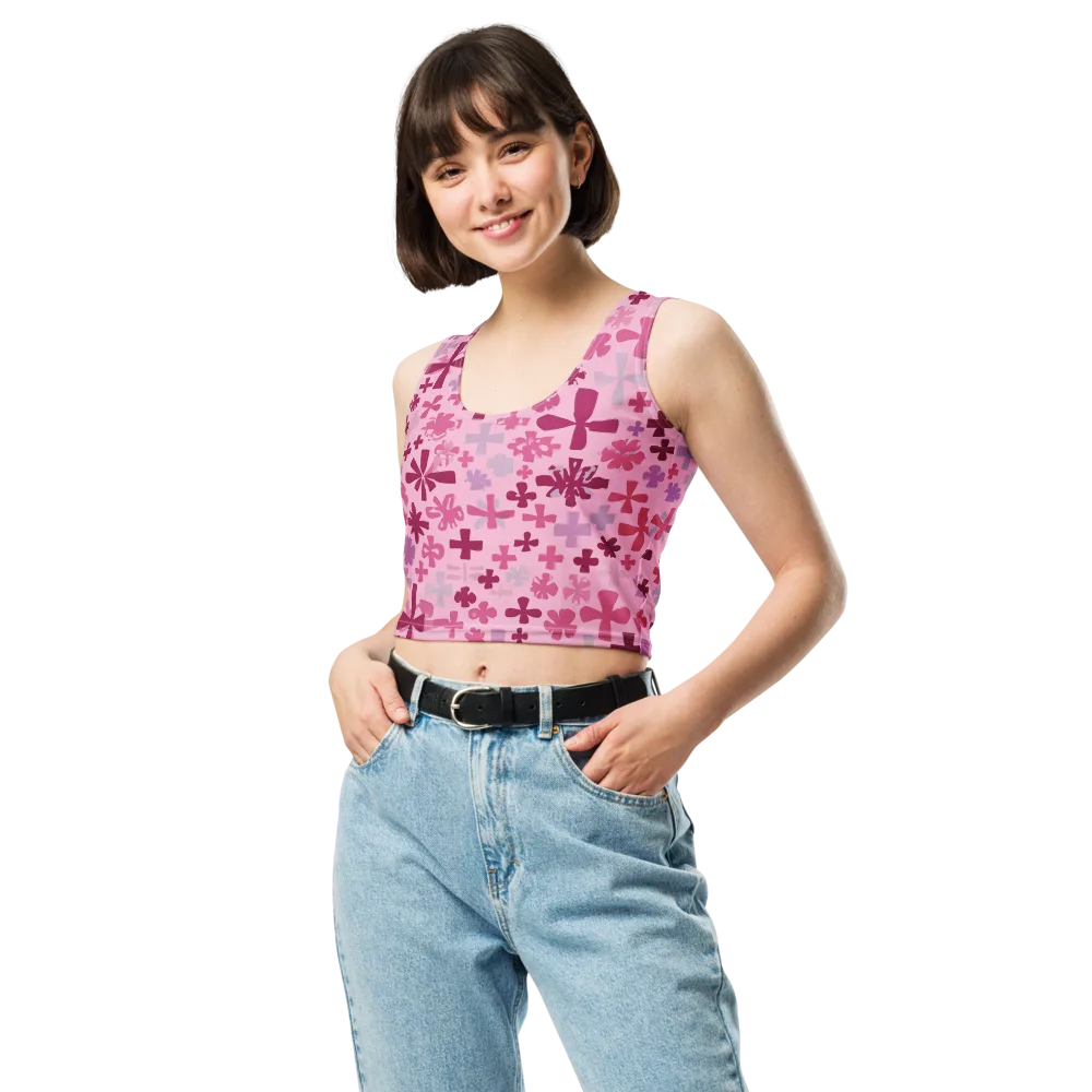 Petal Algebra on Crop Top — Front