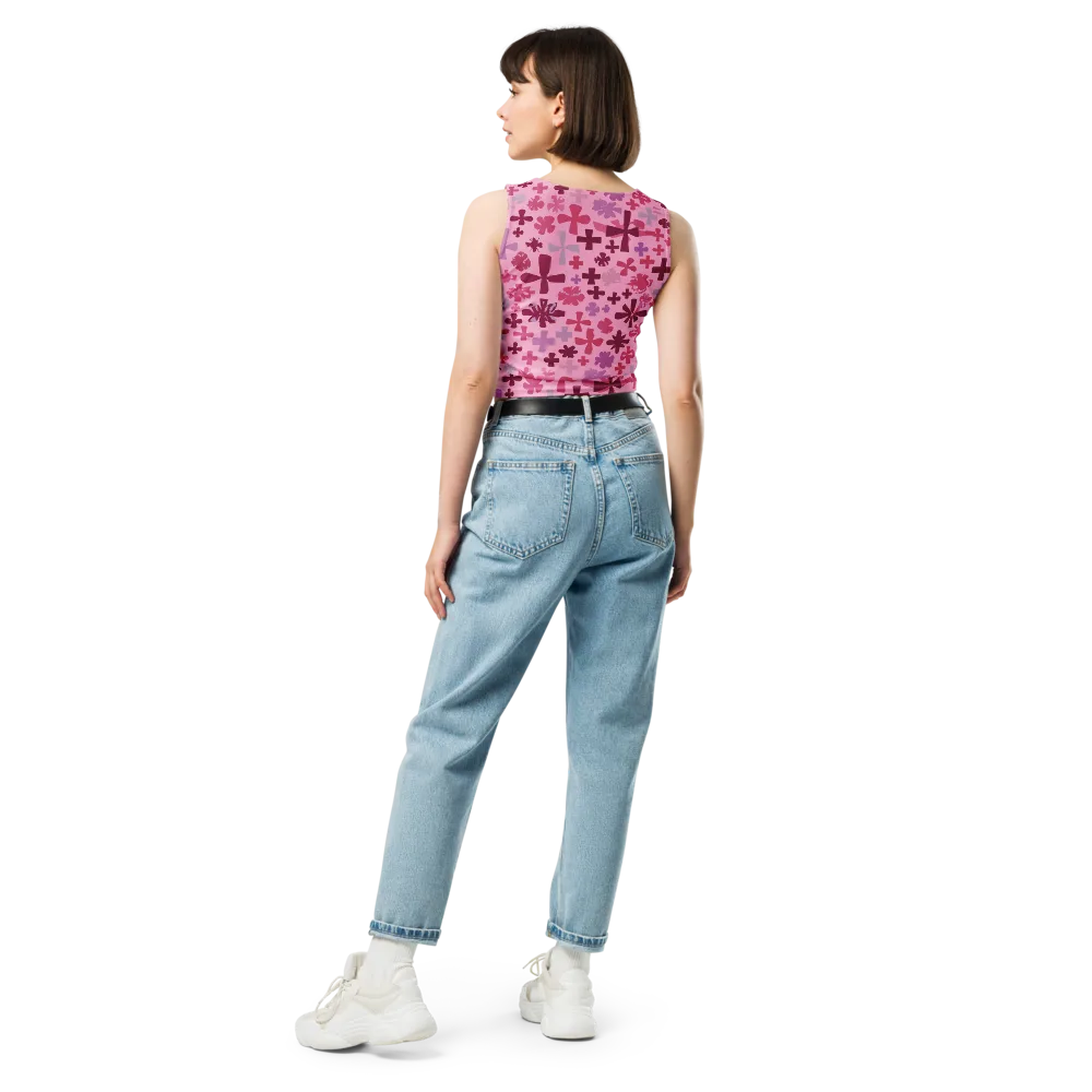 Petal Algebra on Crop Top — Back