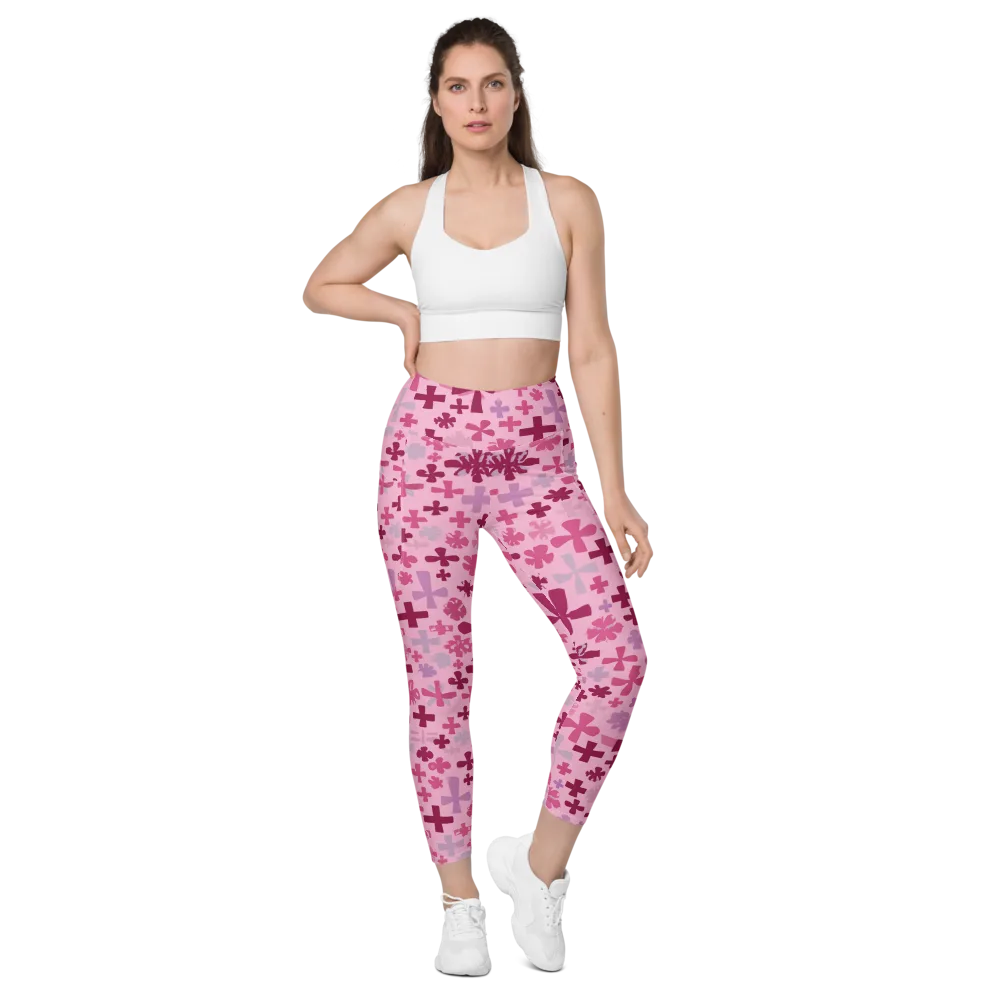Petal Algebra on Leggings with Pockets — Front