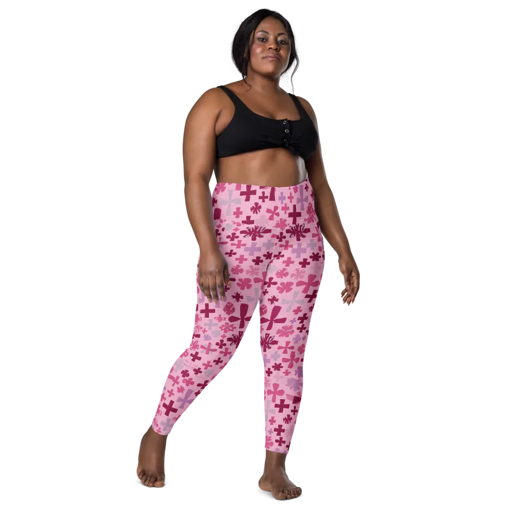 Petal Algebra on Leggings with Pockets — Front