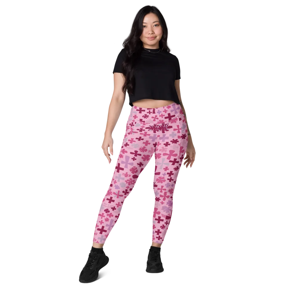 Petal Algebra on Leggings with Pockets — Front