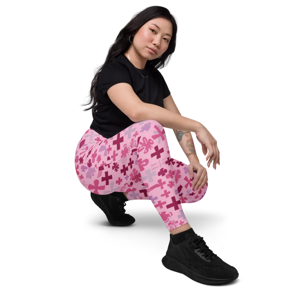 Petal Algebra on Leggings with Pockets — Right Front