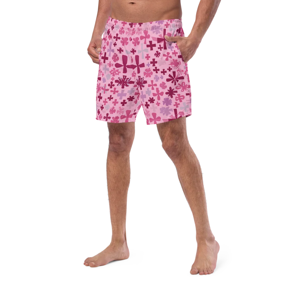Petal Algebra on Swim Trunks — Left Front