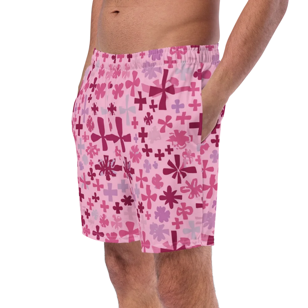 Petal Algebra on Swim Trunks — Left Front