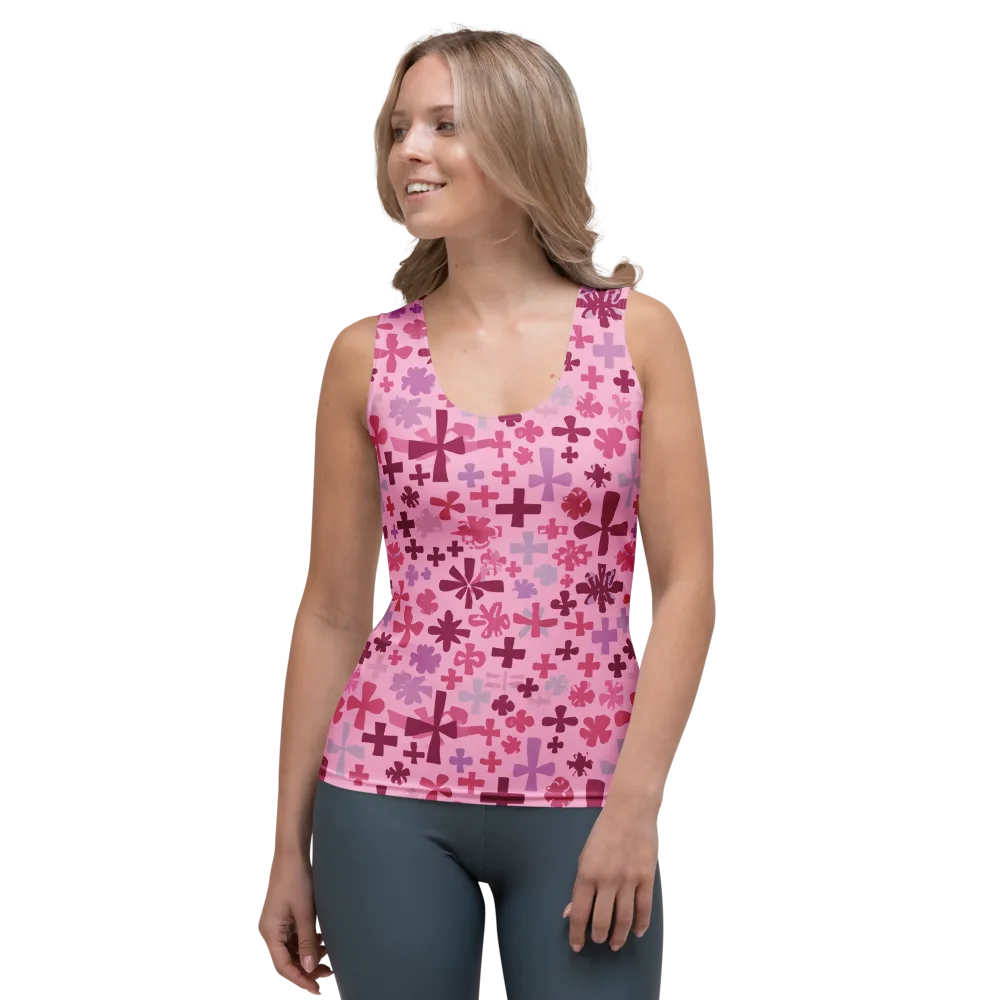 Petal Algebra on Women's Tank Top — Front