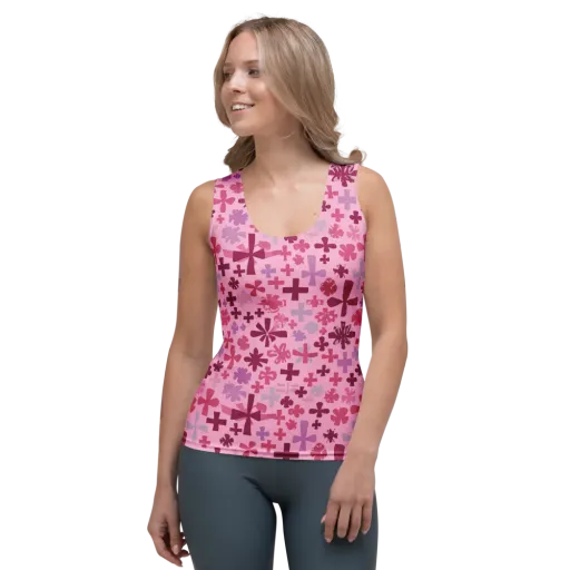Petal Algebra on a Women's Tank Top