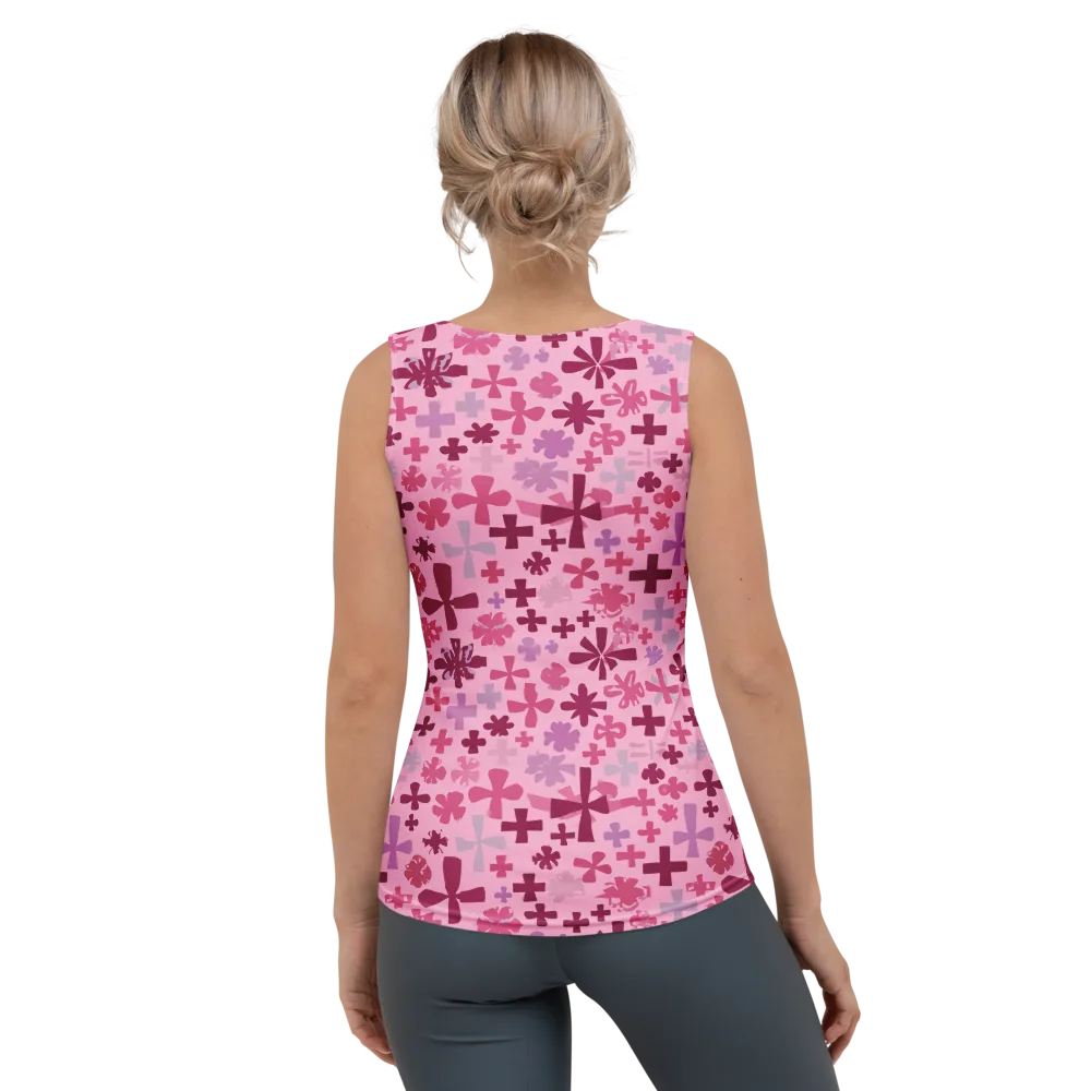 Petal Algebra on Women's Tank Top — Back