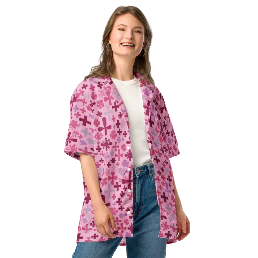 Petal Algebra on Button Shirt — Front