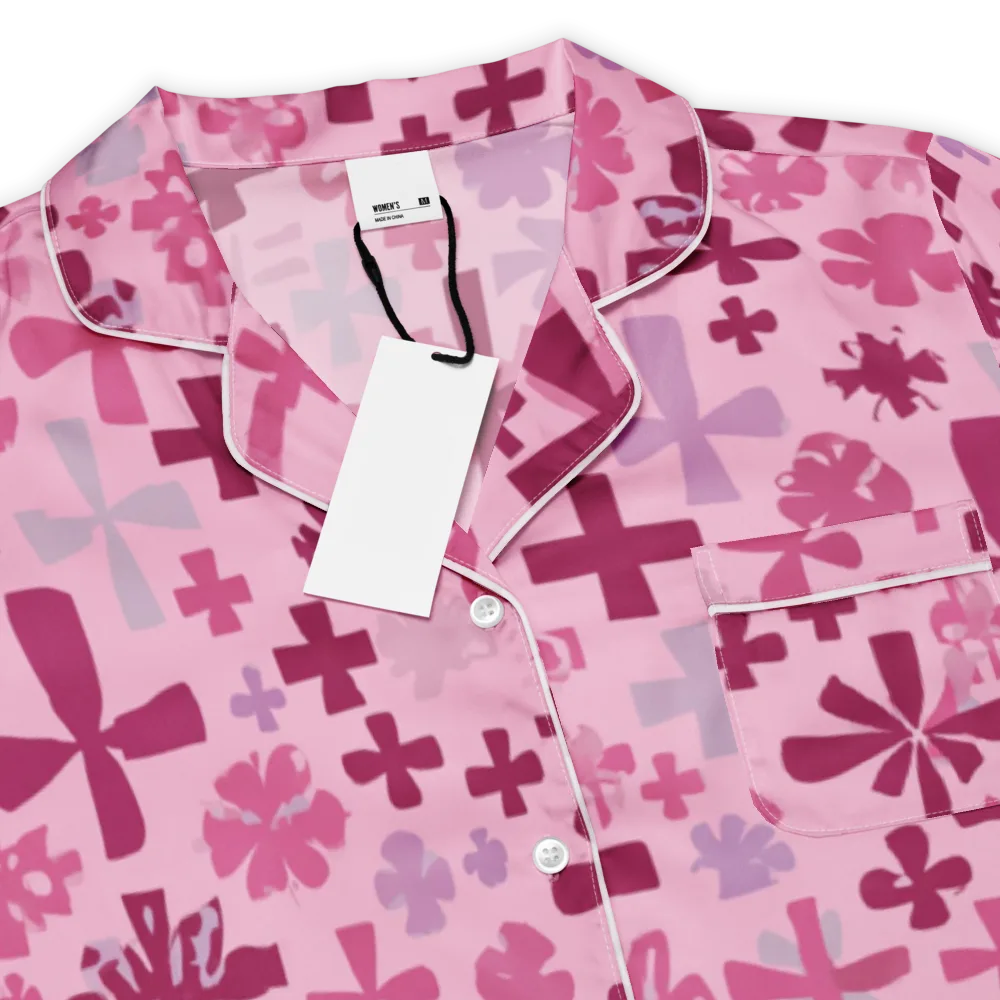 Petal Algebra on Women's Short Sleeve Pajama Top — Product details