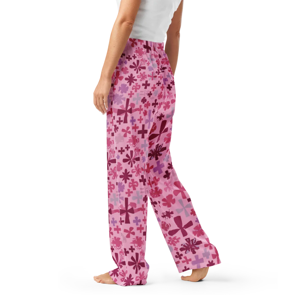 Petal Algebra on Women's Pajama Pants — Left