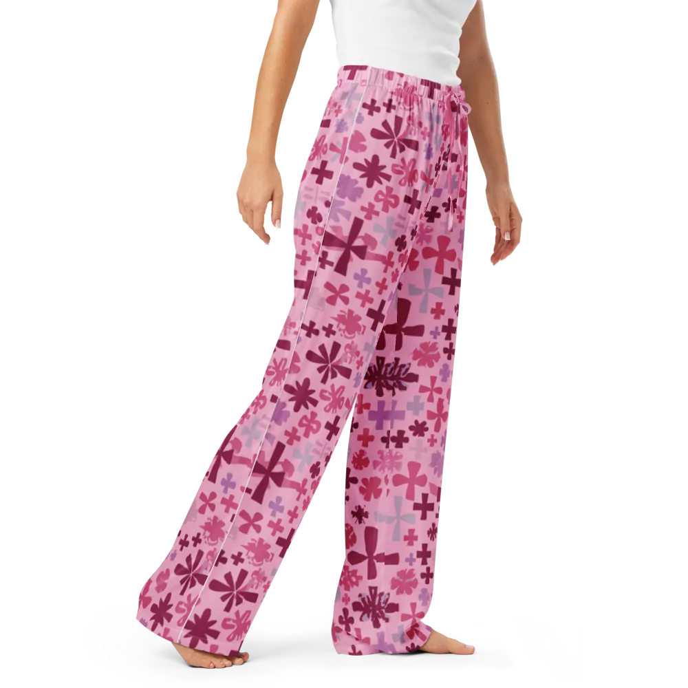 Petal Algebra on Women's Pajama Pants — Right Front