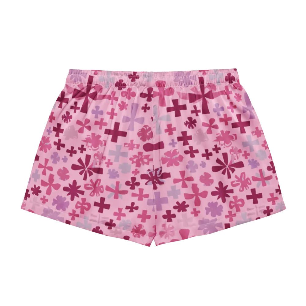 Petal Algebra on Women's Pajama Shorts — Back