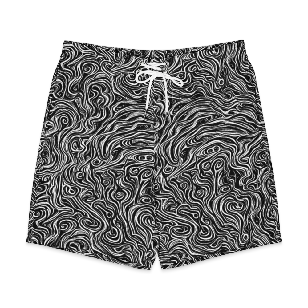 Inky Whispers on Men's Board Shorts — Front