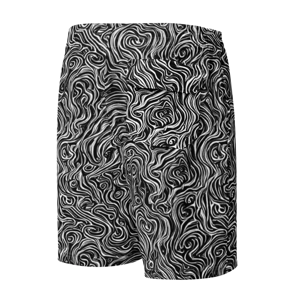 Inky Whispers on Men's Board Shorts — Back