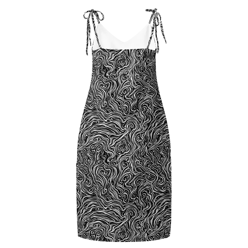 Inky Whispers on Slip Dress — Back