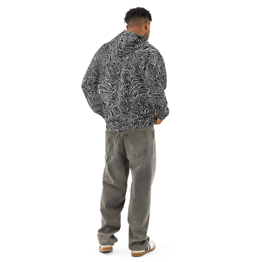 Inky Whispers on Cotton Hoodie — Back