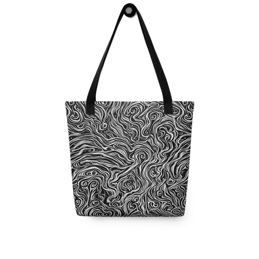 Inky Whispers on a Tote Bag