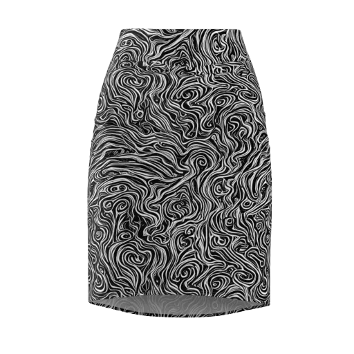 Inky Whispers on a Pencil Skirt