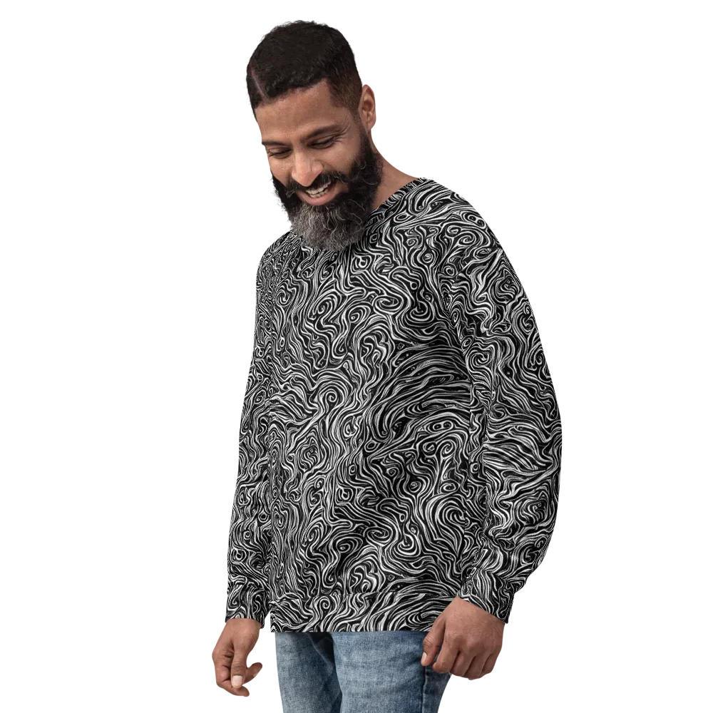 Inky Whispers on Sweatshirt — Left Front