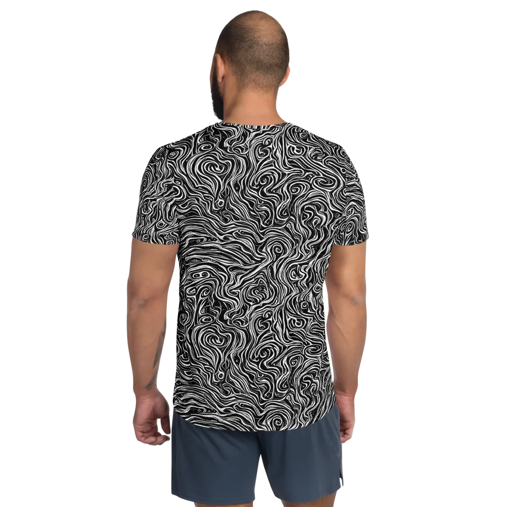 Inky Whispers on Men's Athletic T-Shirt — Back