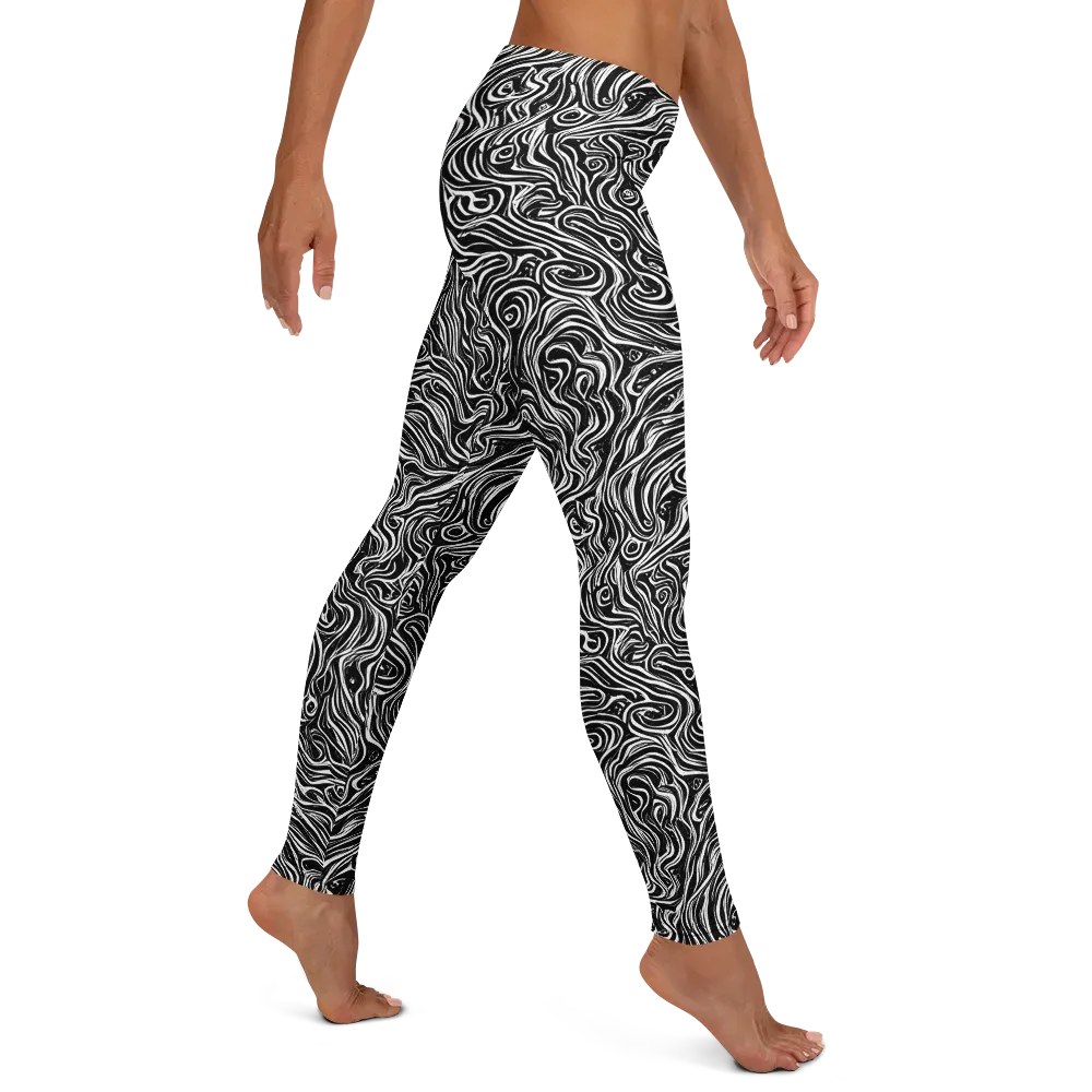 Inky Whispers on Leggings — Right