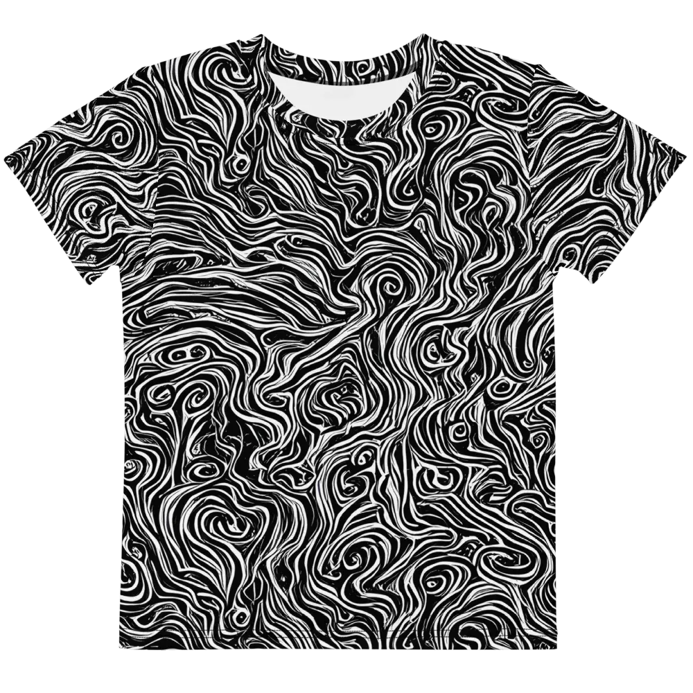 Inky Whispers on Kids Crew Neck T-Shirt — Front