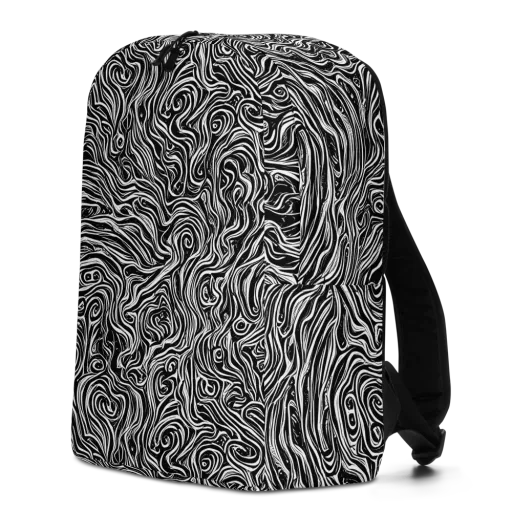 Inky Whispers on a Minimalist Backpack
