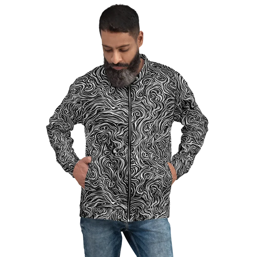 Inky Whispers on Bomber Jacket — Front