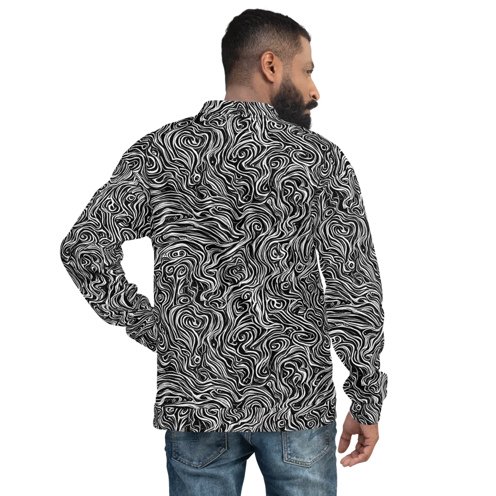 Inky Whispers on Bomber Jacket — Back