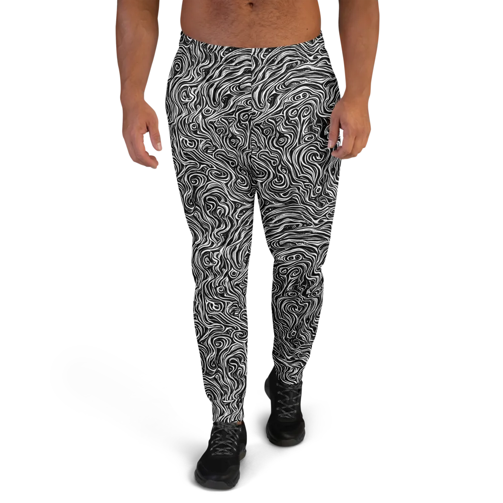 Inky Whispers on Men's Joggers — Front