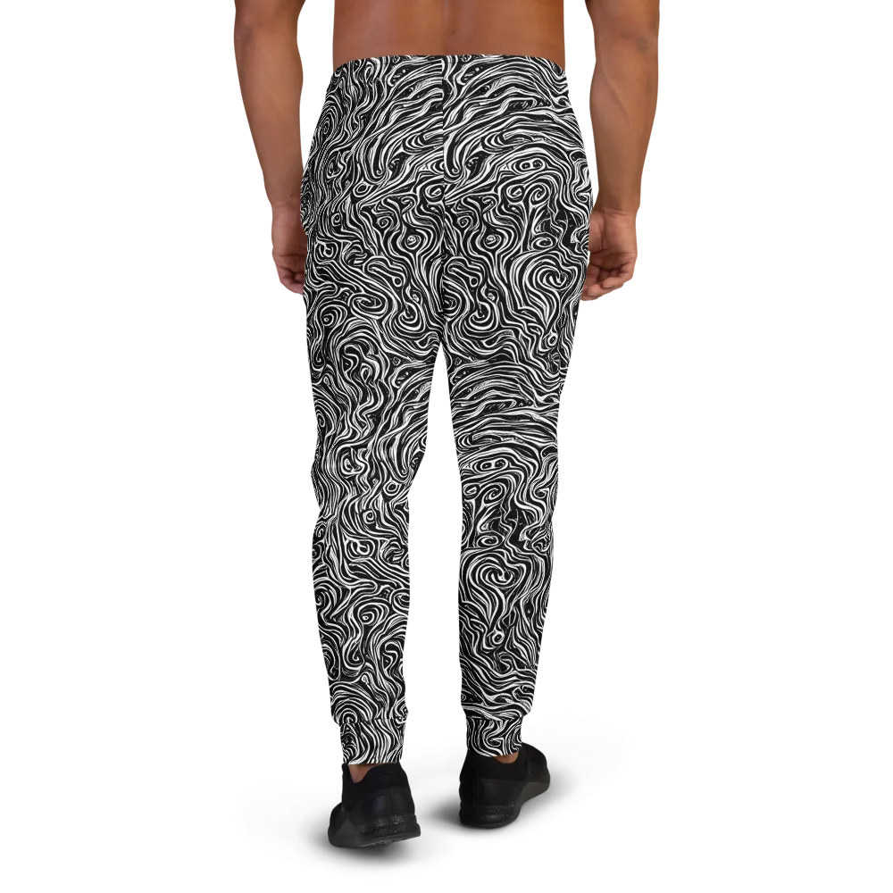 Inky Whispers on Men's Joggers — Back