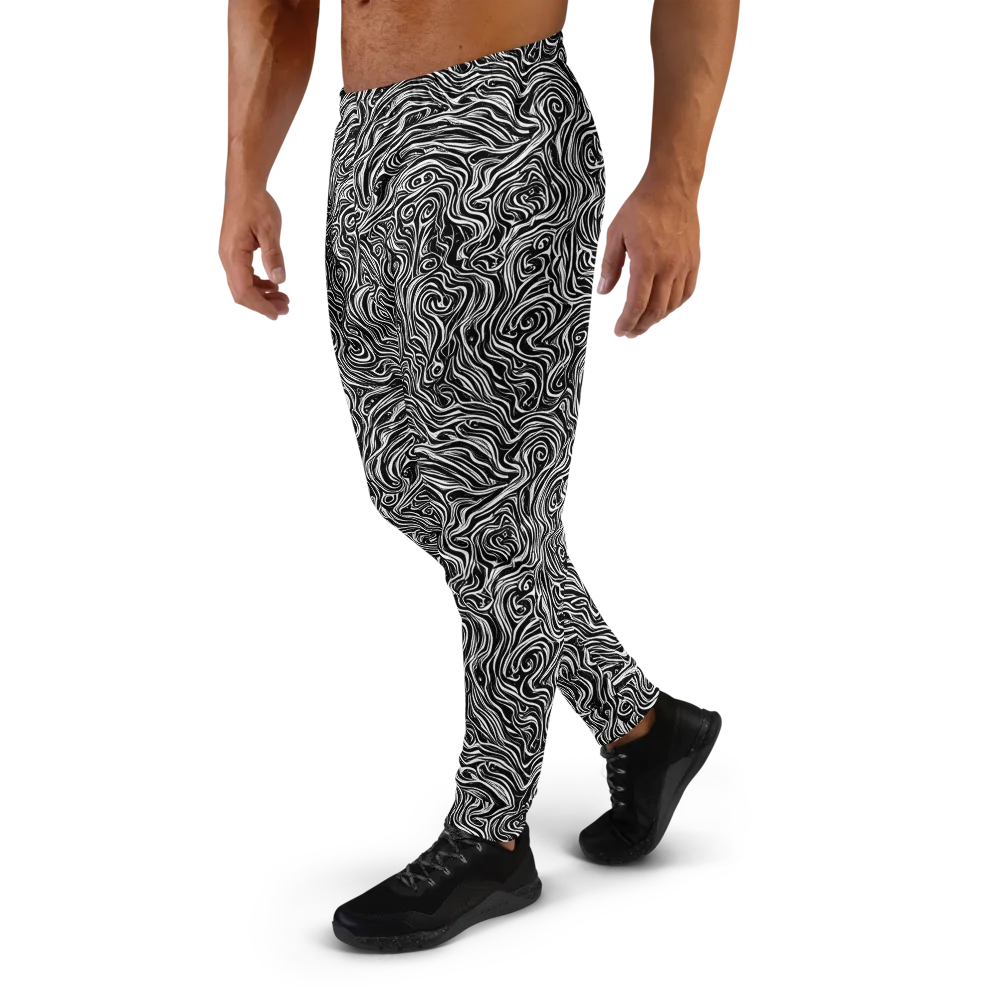 Inky Whispers on Men's Joggers — Left