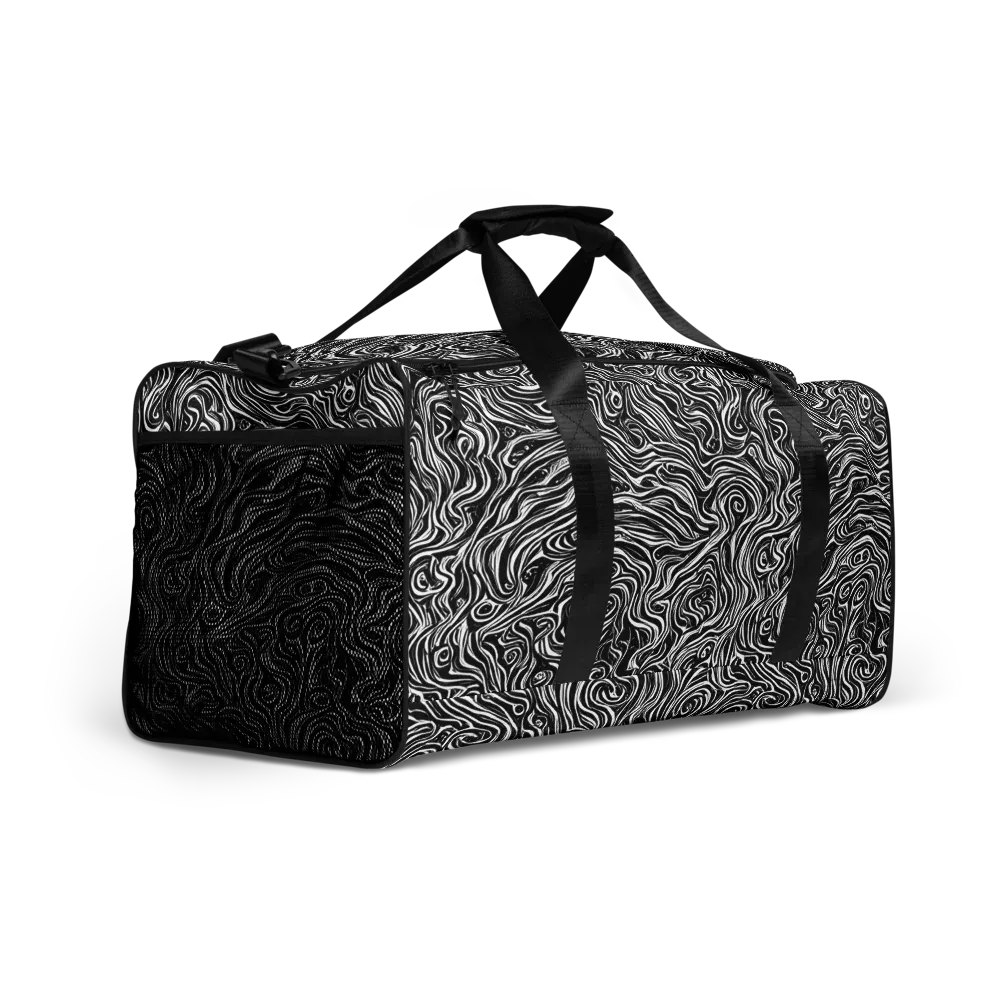 Inky Whispers on Duffle Bag — Right Front