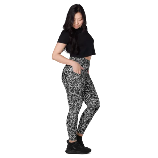 Inky Whispers on a Leggings with Pockets