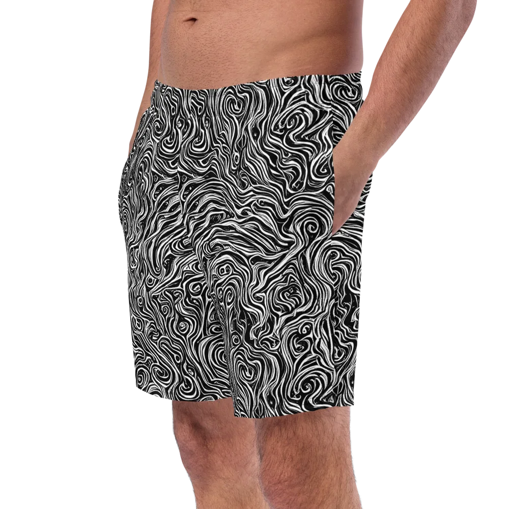 Inky Whispers on Swim Trunks — Left Front