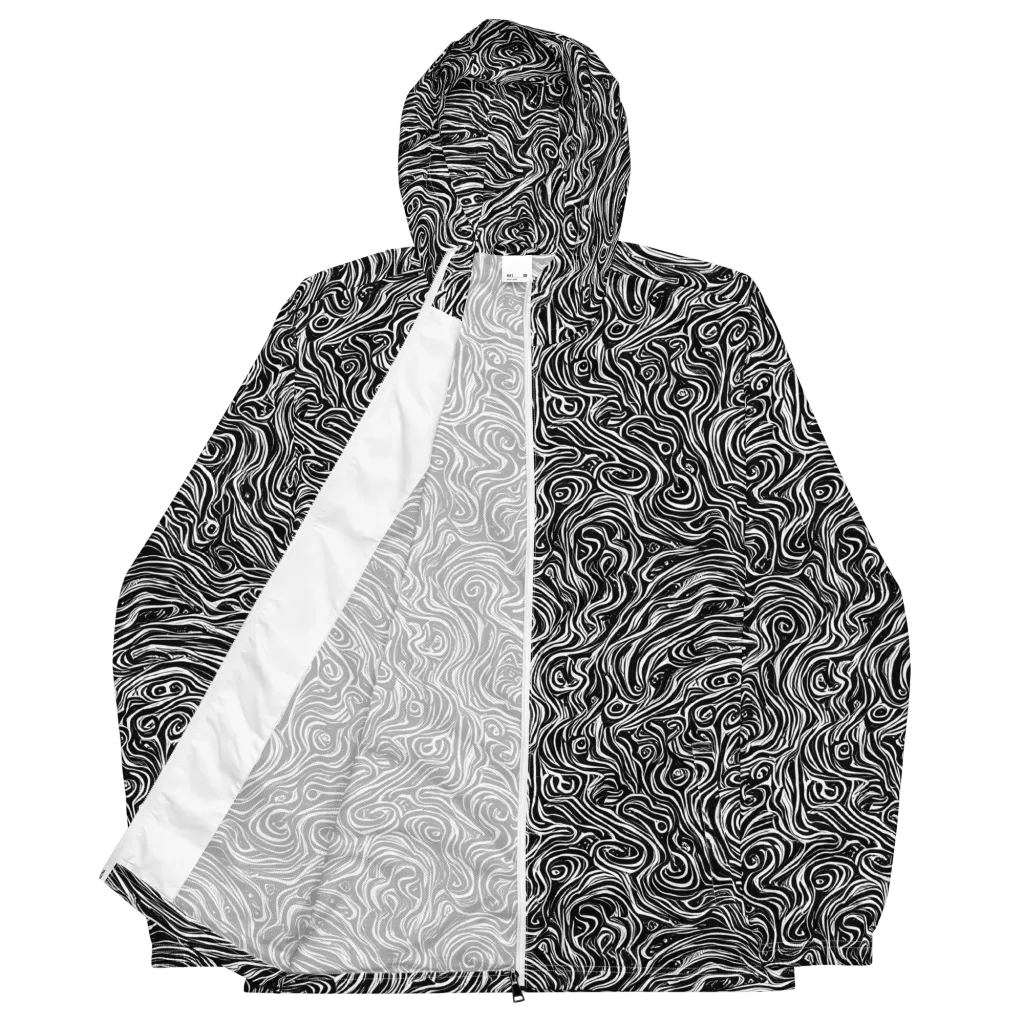 Inky Whispers on Men's Windbreaker — Front
