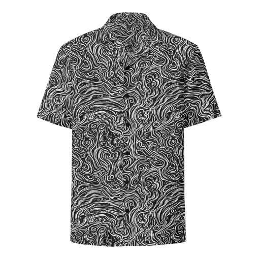 Inky Whispers on a Button Shirt