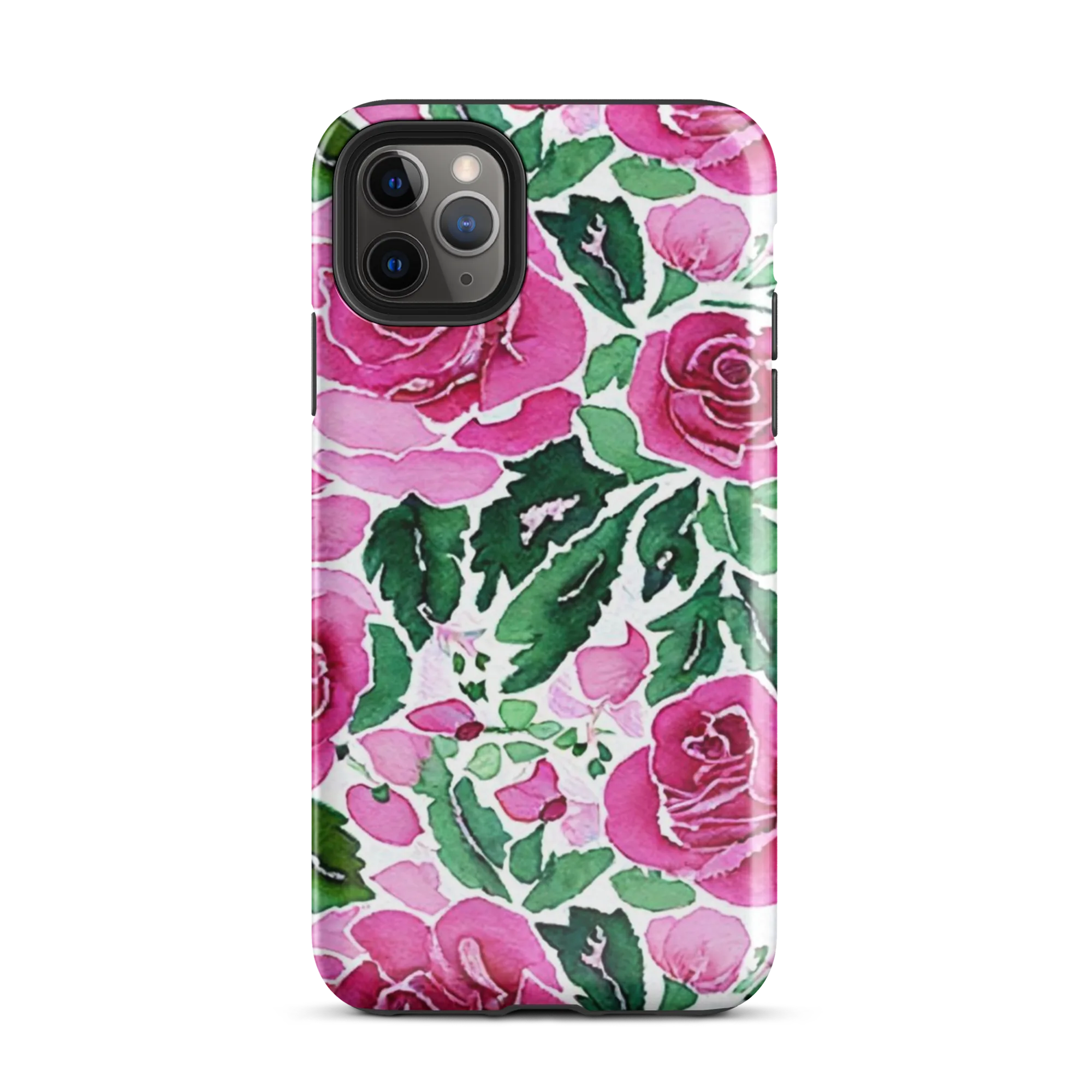 Magenta Rose Garden on Tough Case for iPhone® — Front
